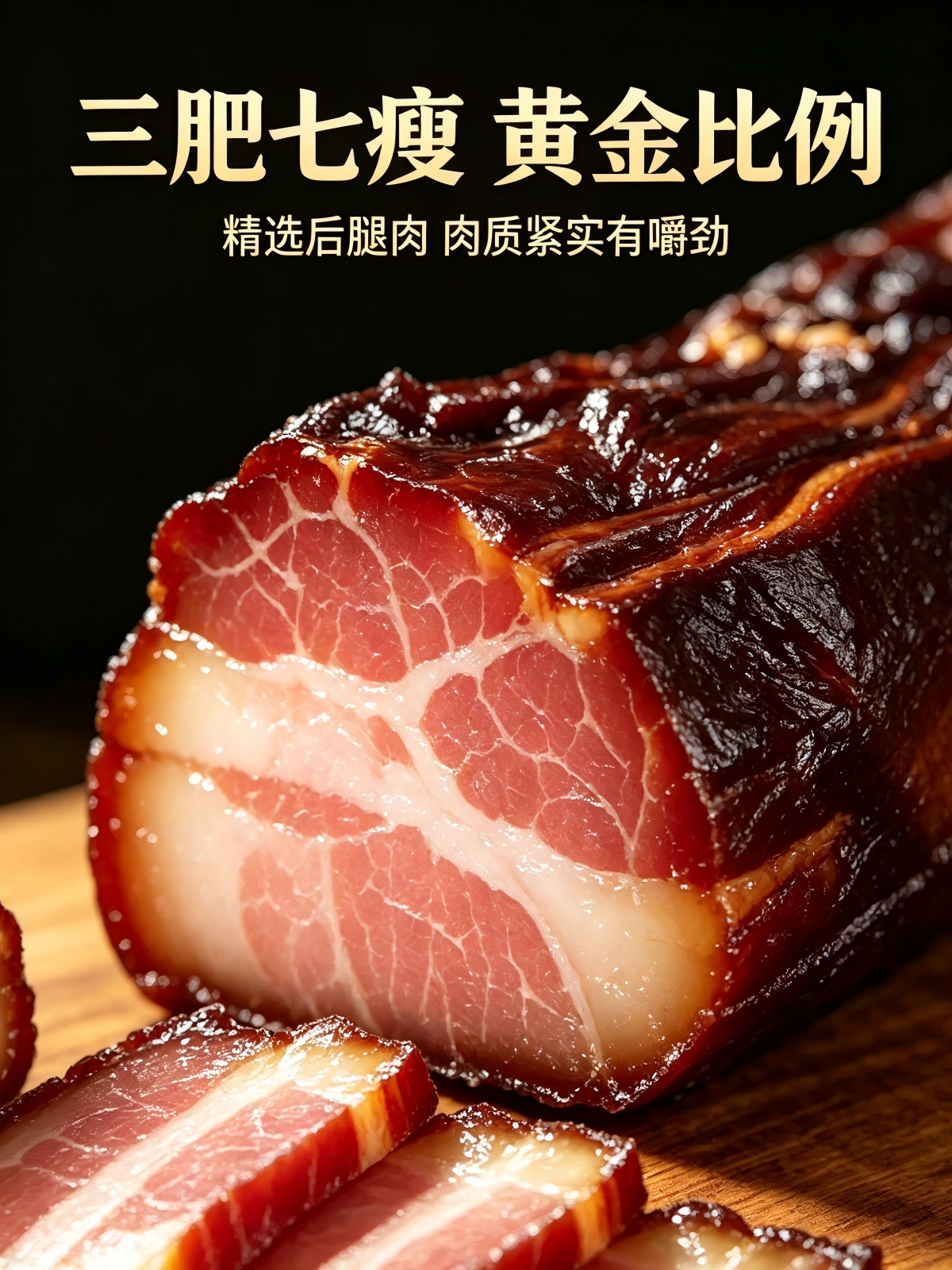 腊腿肉・柴火烟熏・腊冬至 图2