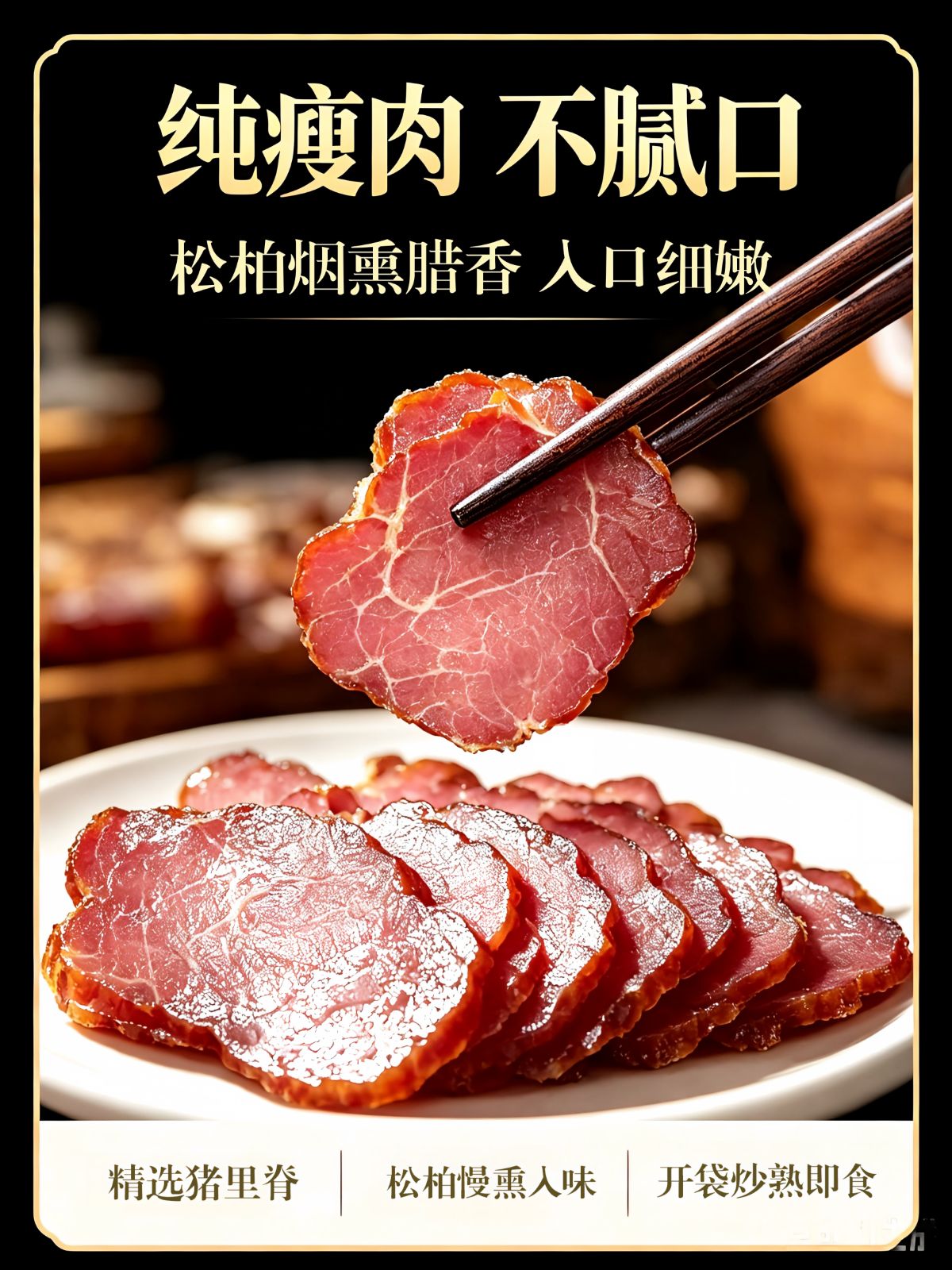 腊里脊肉切片・腊冬至 图4