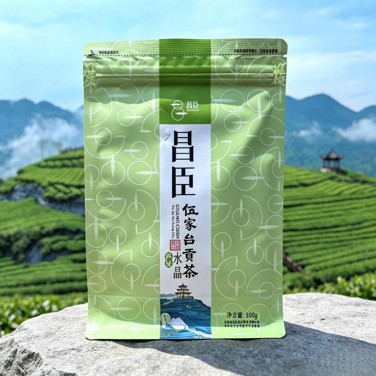 伍家台贡茶 · 特级绿针(鲜绿)・昌臣