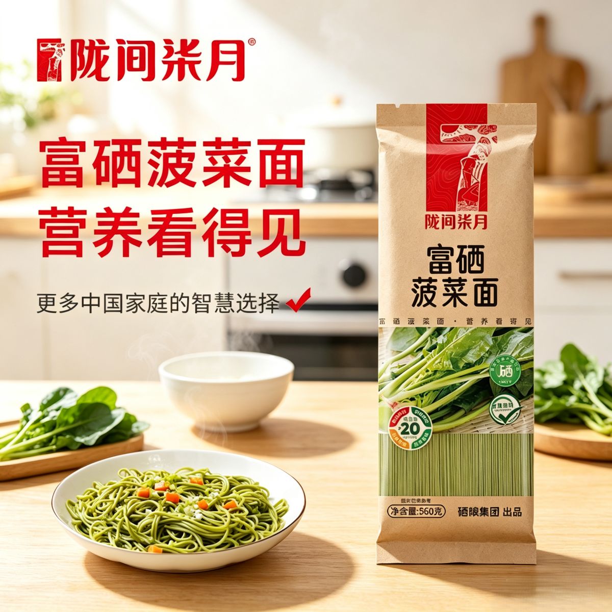 富硒蔬菜面・陇间柒月
