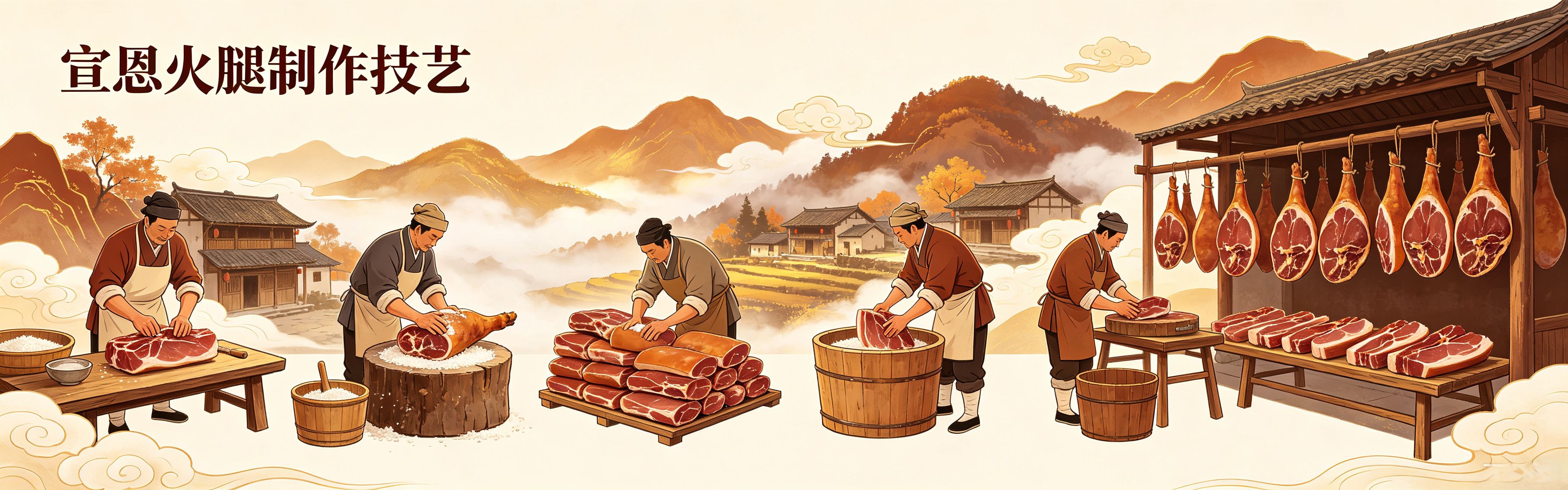 工艺纪实|宣恩火腿制作技艺