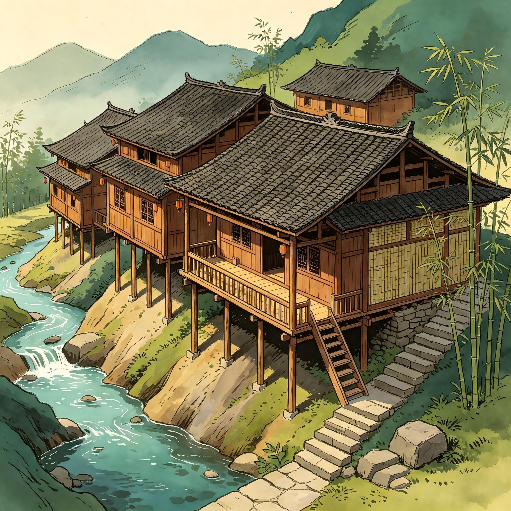吊脚楼：依山傍水的土家民居智慧